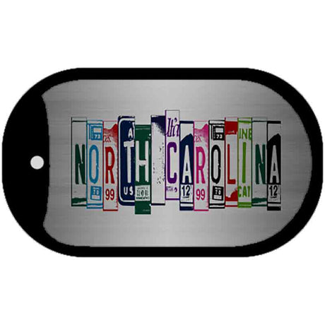 North Carolina License Plate Art Novelty Metal Dog Tag Necklace