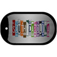 South Carolina License Plate Art Novelty Metal Dog Tag Necklace