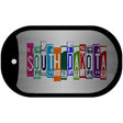 South Dakota License Plate Art Novelty Metal Dog Tag Necklace