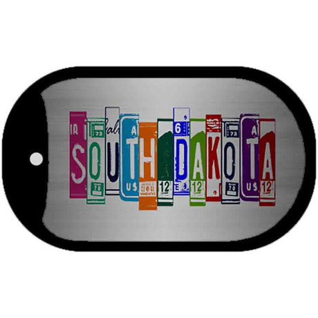 South Dakota License Plate Art Novelty Metal Dog Tag Necklace