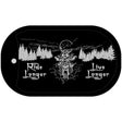 Ride Longer Live Longer Black Brushed Chrome Novelty Metal Dog Tag Necklace