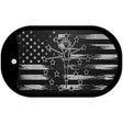 Indiana Carbon Fiber Brushed Aluminum Novelty Metal Dog Tag Necklace DTC-1106