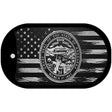 Nebraska Carbon Fiber Brushed Aluminum Novelty Metal Dog Tag Necklace DTC-1119