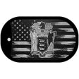 New Jersey Carbon Fiber Brushed Aluminum Novelty Metal Dog Tag Necklace DTC-1122