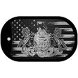 Pennsylvania Carbon Fiber Brushed Aluminum Novelty Metal Dog Tag Necklace DTC-1130