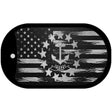 Rhode Island Carbon Fiber Brushed Aluminum Novelty Metal Dog Tag Necklace DTC-1131