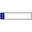 New York Blank Novelty Metal European License Plate Tag EP-032