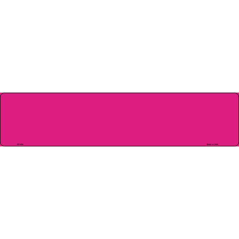 Pink Novelty Metal European License Plate Tag EP-053