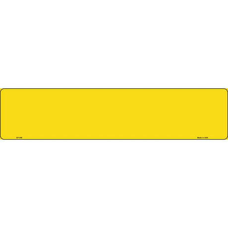 Yellow Novelty Metal European License Plate Tag EP-056