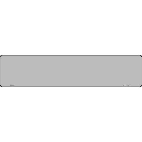 Gray Novelty Metal European License Plate Tag EP-059