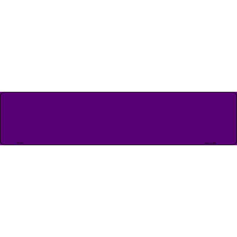 Purple Novelty Metal European License Plate Tag EP-060