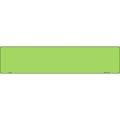 Lime Green Novelty Metal European License Plate Tag EP-064