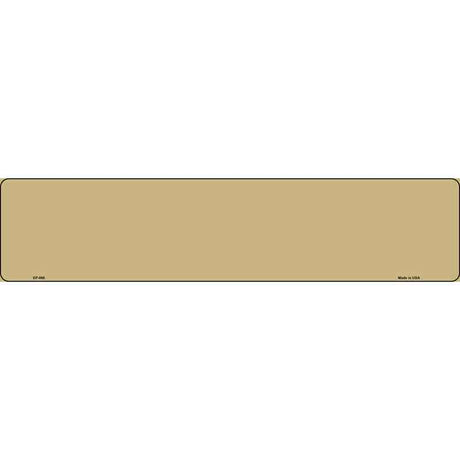 Gold Novelty Metal European License Plate Tag EP-066