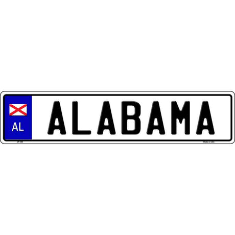 Alabama Novelty Metal European License Plate Tag EP-069