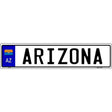 Arizona Novelty Metal European License Plate Tag EP-071