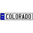 Colorado Novelty Metal European License Plate Tag EP-074