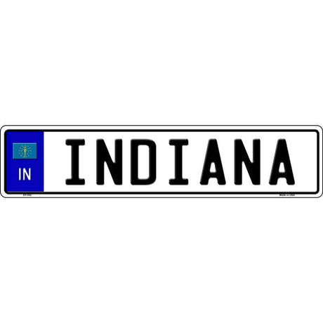 Indiana Novelty Metal European License Plate Tag EP-082