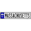 Massachusetts Novelty Metal European License Plate Tag EP-089