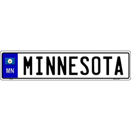 Minnesota Novelty Metal European License Plate Tag EP-091