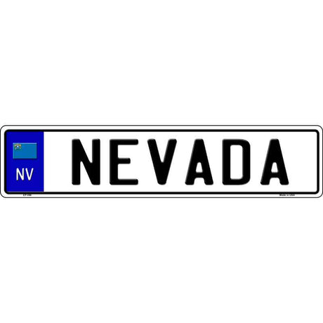 Nevada Novelty Metal European License Plate Tag EP-096