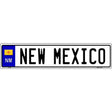 New Mexico Novelty Metal European License Plate Tag EP-099