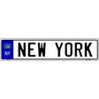 New York Novelty Metal European License Plate Tag EP-100