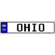 Ohio Novelty Metal European License Plate Tag EP-103