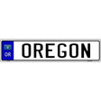 Oregon Novelty Metal European License Plate Tag EP-105