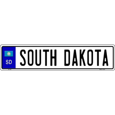 South Dakota Novelty Metal European License Plate Tag EP-109