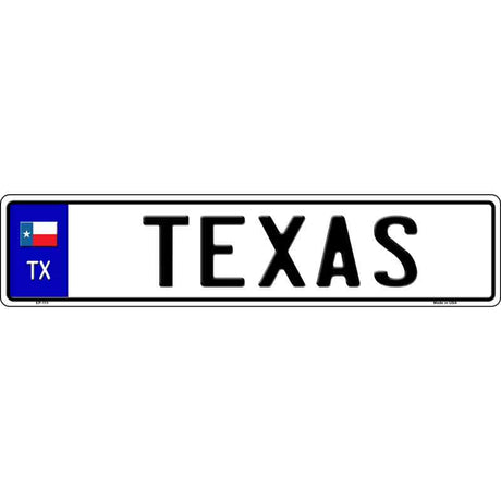 Texas Novelty Metal European License Plate Tag EP-111