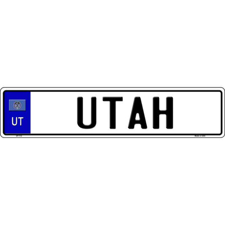 Utah Novelty Metal European License Plate Tag EP-112