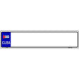 Cuba Blank Novelty Metal European License Plate Tag EP-123