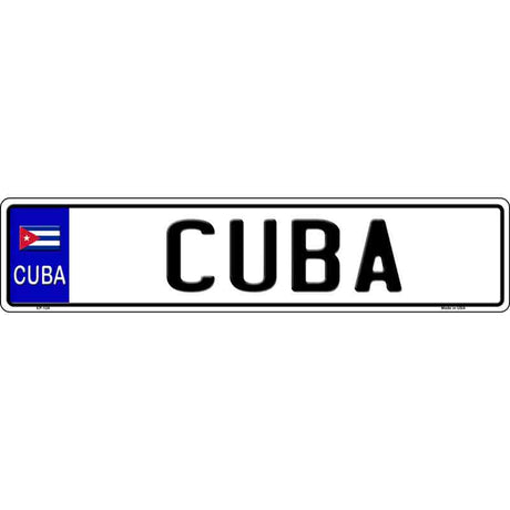 Cuba Novelty Metal European License Plate Tag EP-124