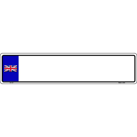 England Blank Novelty Metal European License Plate