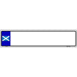 Scotland Blank Novelty Metal European License Plate