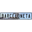 Barceloneta Puerto Rico Novelty Metal European License Plate