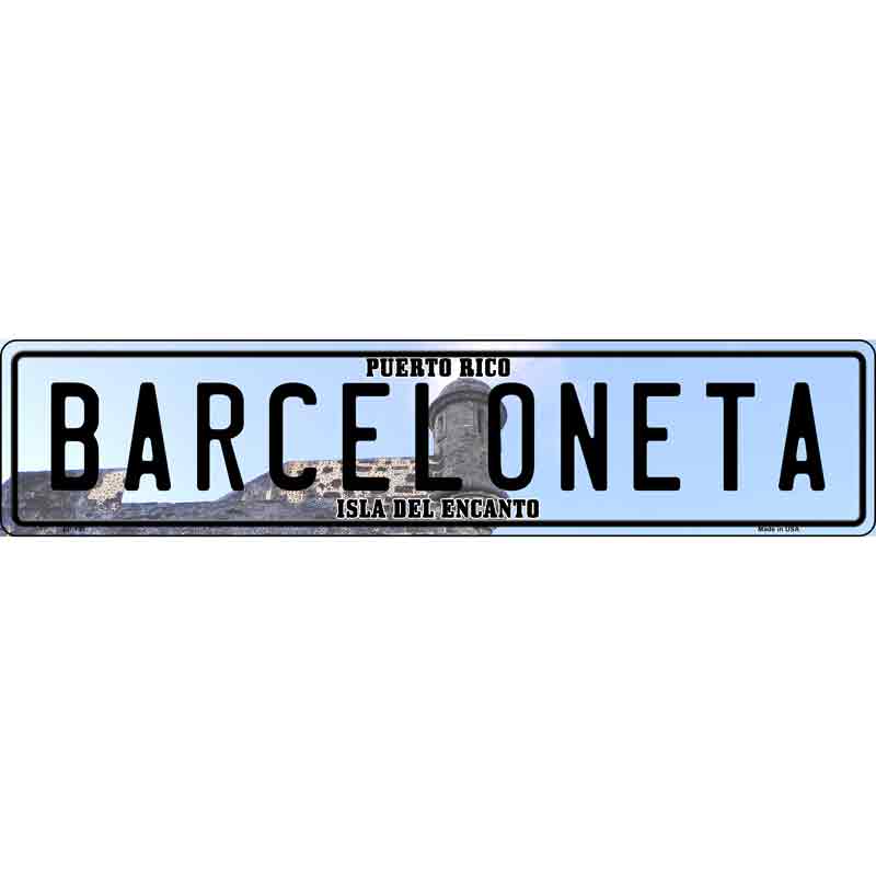 Barceloneta Puerto Rico Novelty Metal European License Plate