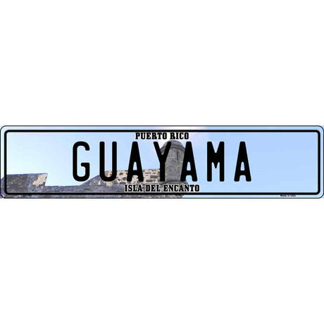 Guayama Puerto Rico Novelty Metal European License Plate