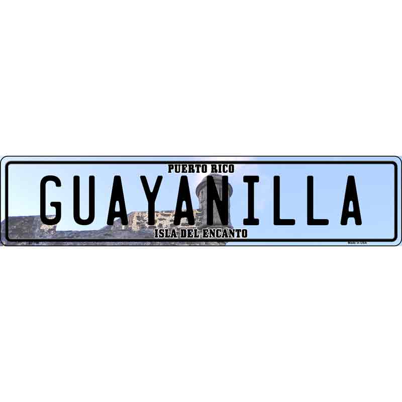 Guayanilla Puerto Rico Novelty Metal European License Plate