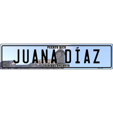 Juana Diaz Puerto Rico Novelty Metal European License Plate