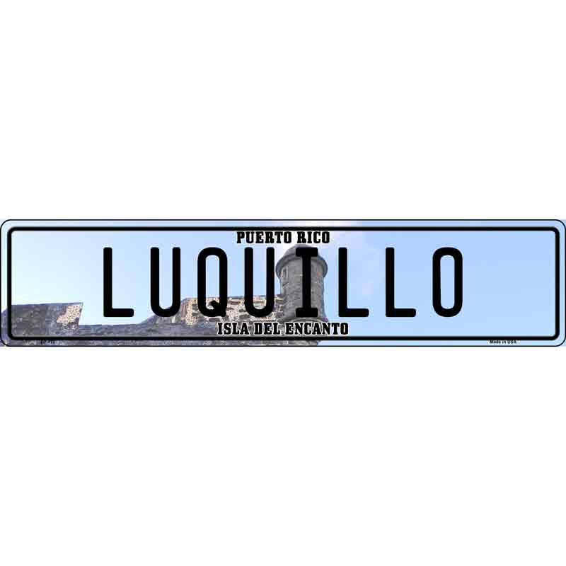 Luquillo Puerto Rico Novelty Metal European License Plate