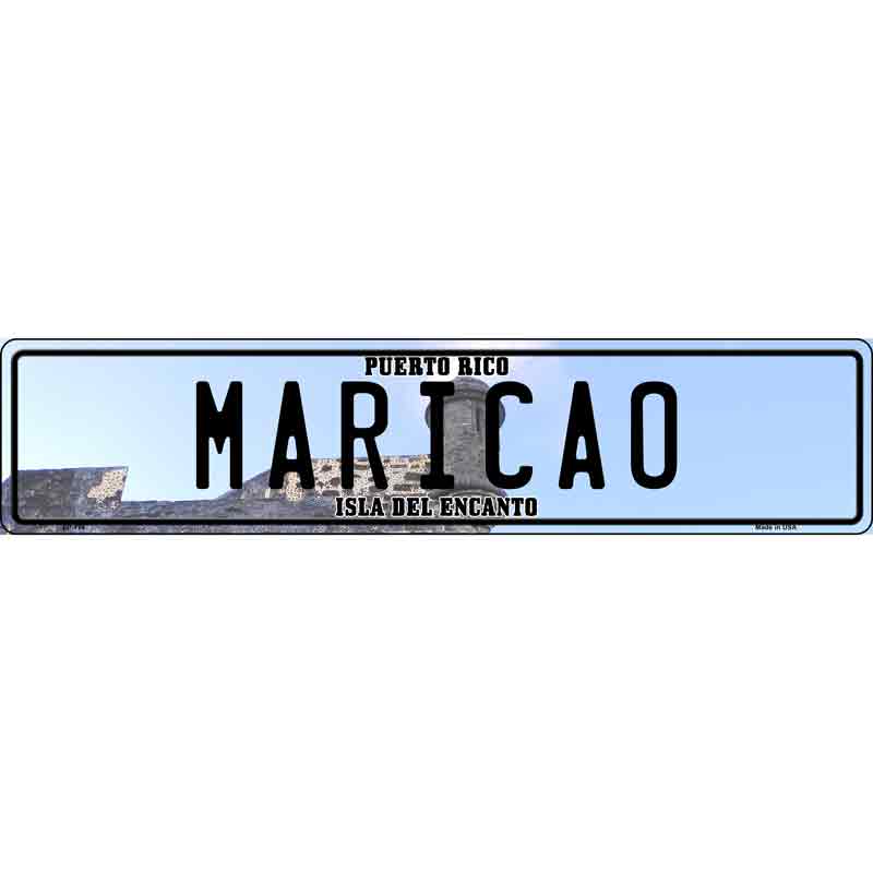 Maricao Puerto Rico Novelty Metal European License Plate