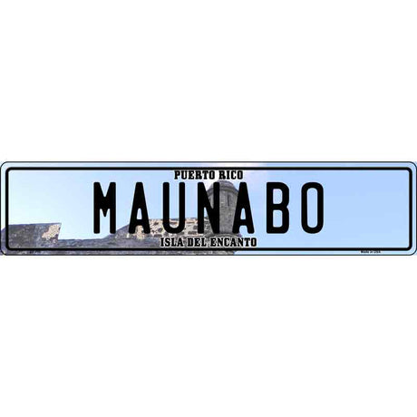 Maunabo Puerto Rico Novelty Metal European License Plate