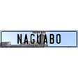 Naguabo Puerto Rico Novelty Metal European License Plate