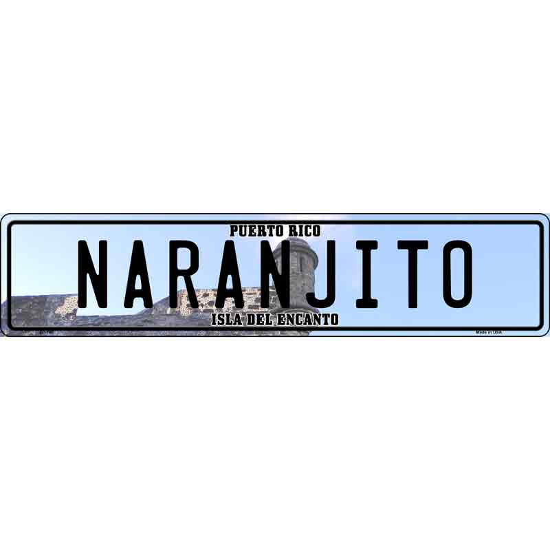 Naranjito Puerto Rico Novelty Metal European License Plate