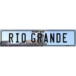 Rio Grande Puerto Rico Novelty Metal European License Plate