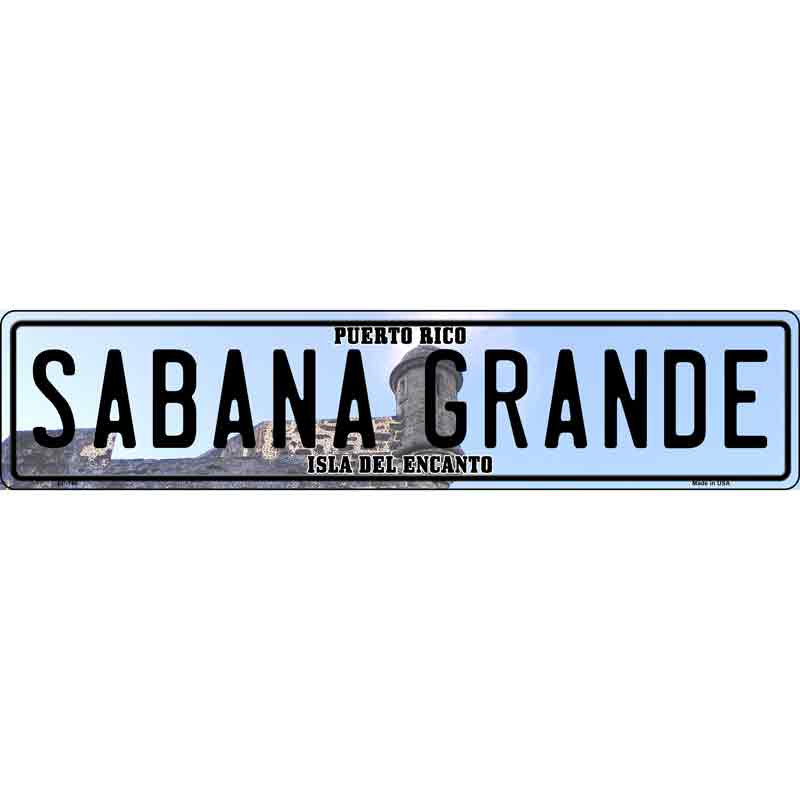 Sabana Grande Puerto Rico Novelty Metal European License Plate