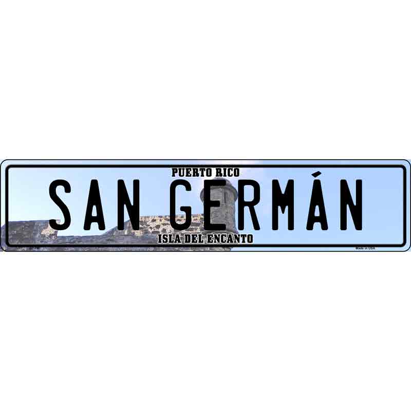 San German Puerto Rico Novelty Metal European License Plate