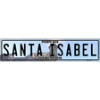 Santa Isabel Puerto Rico Novelty Metal European License Plate