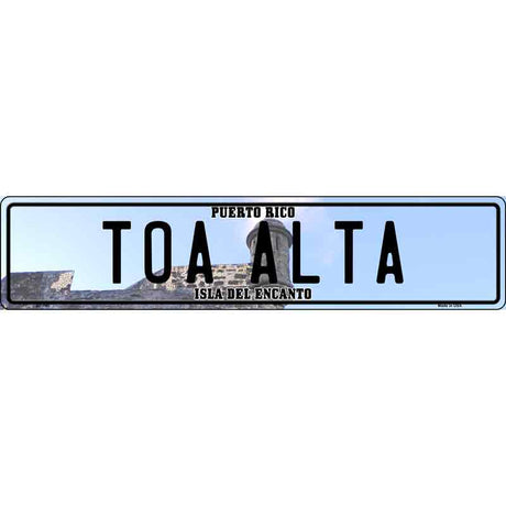 Toa Alta Puerto Rico Novelty Metal European License Plate